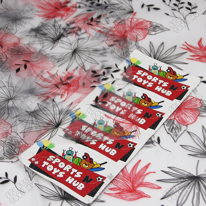 Floral Whisper Subtle Printed Transparent Translucent Florist Wrapping Sheets - 20 Sheets