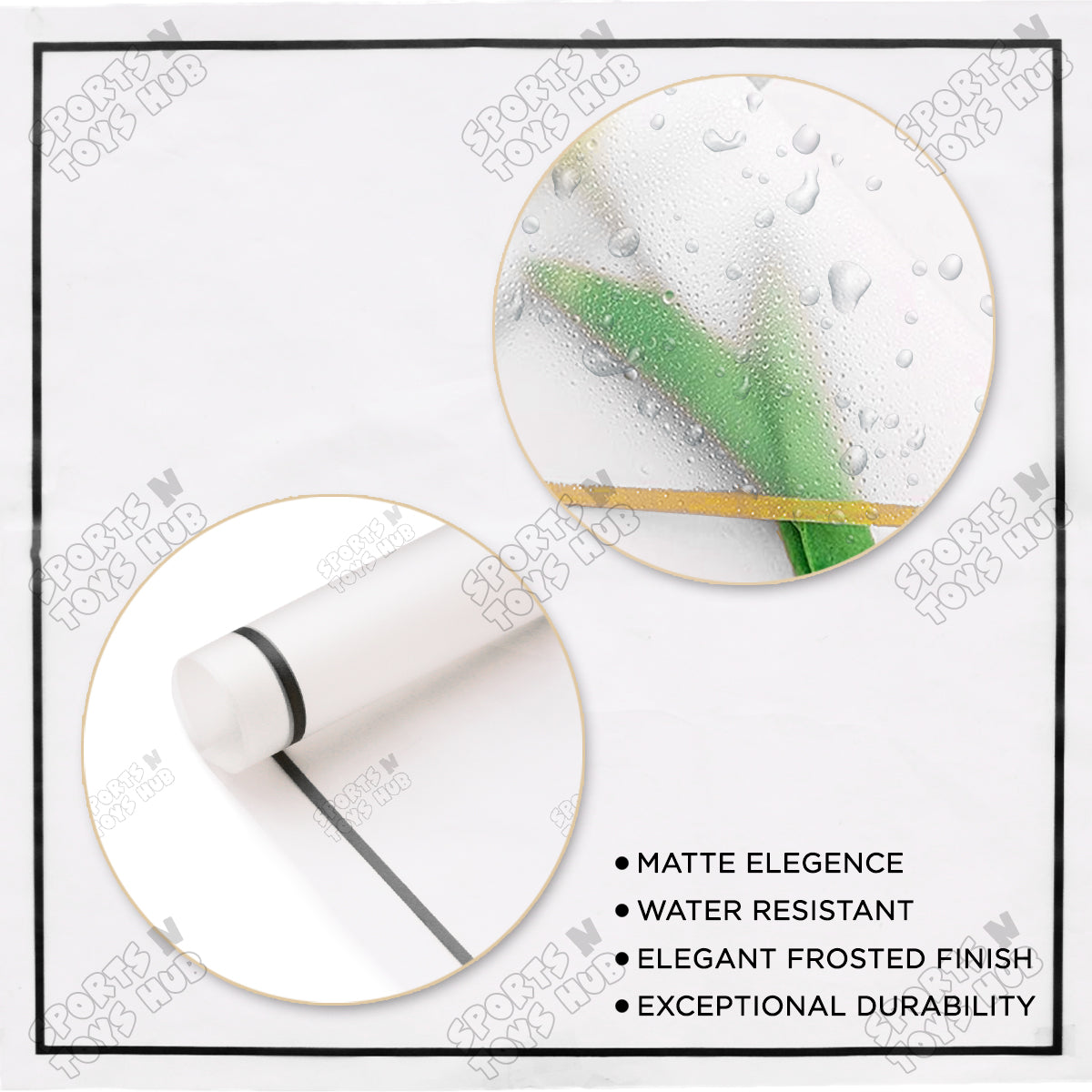 Frosted Translucent Frame Edge Bouquet Flower Sheet