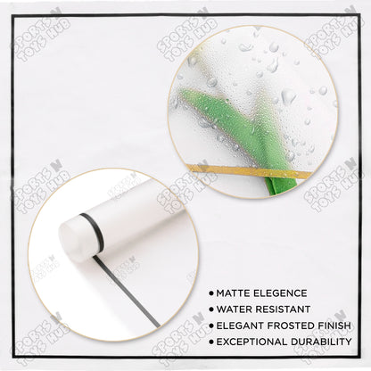 Frosted Translucent Frame Edge Bouquet Flower Sheet