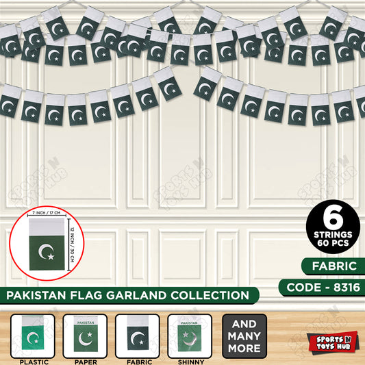 Pakistan Fabric Garland Flag Banner