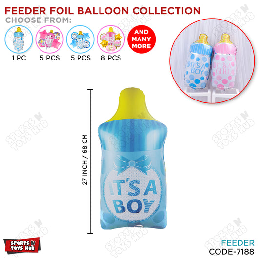Its A Boy Feeder Foil Balloon