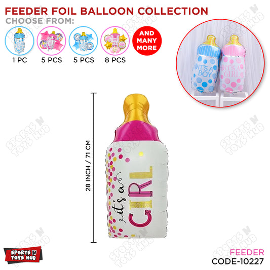 Baby Girl Feeder Foil Balloon