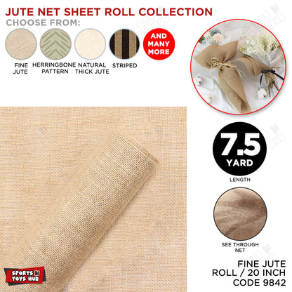 7.5 Yards - Fine Jute Net Roll Gift Wrapping Net