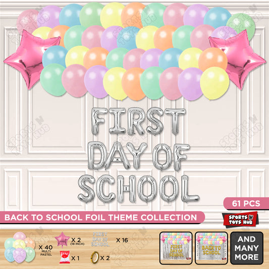 First Day Of School Foil Letters Theme Collection