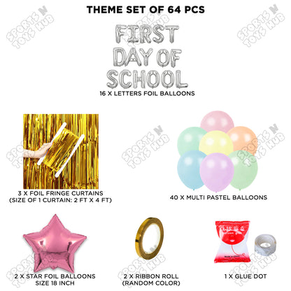 First Day Of School Foil Letters Theme Collection