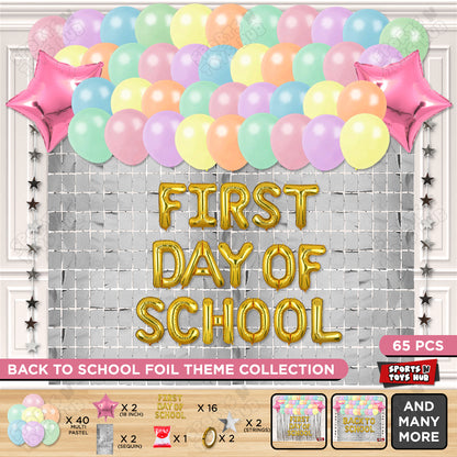 First Day Of School Foil Letters Theme Collection