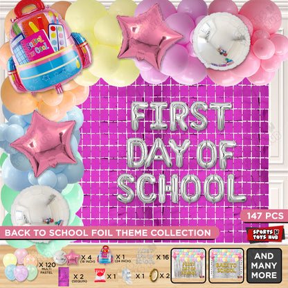 First Day Of School Foil Letters Theme Collection