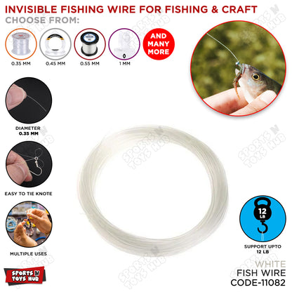 Clear Nylon Fish Wire – Strong Invisible Thread for Balloon Arrangements, Floral Decoration & DIY Crafts