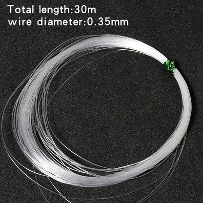 Clear Nylon Fish Wire – Strong Invisible Thread for Balloon Arrangements, Floral Decoration & DIY Crafts