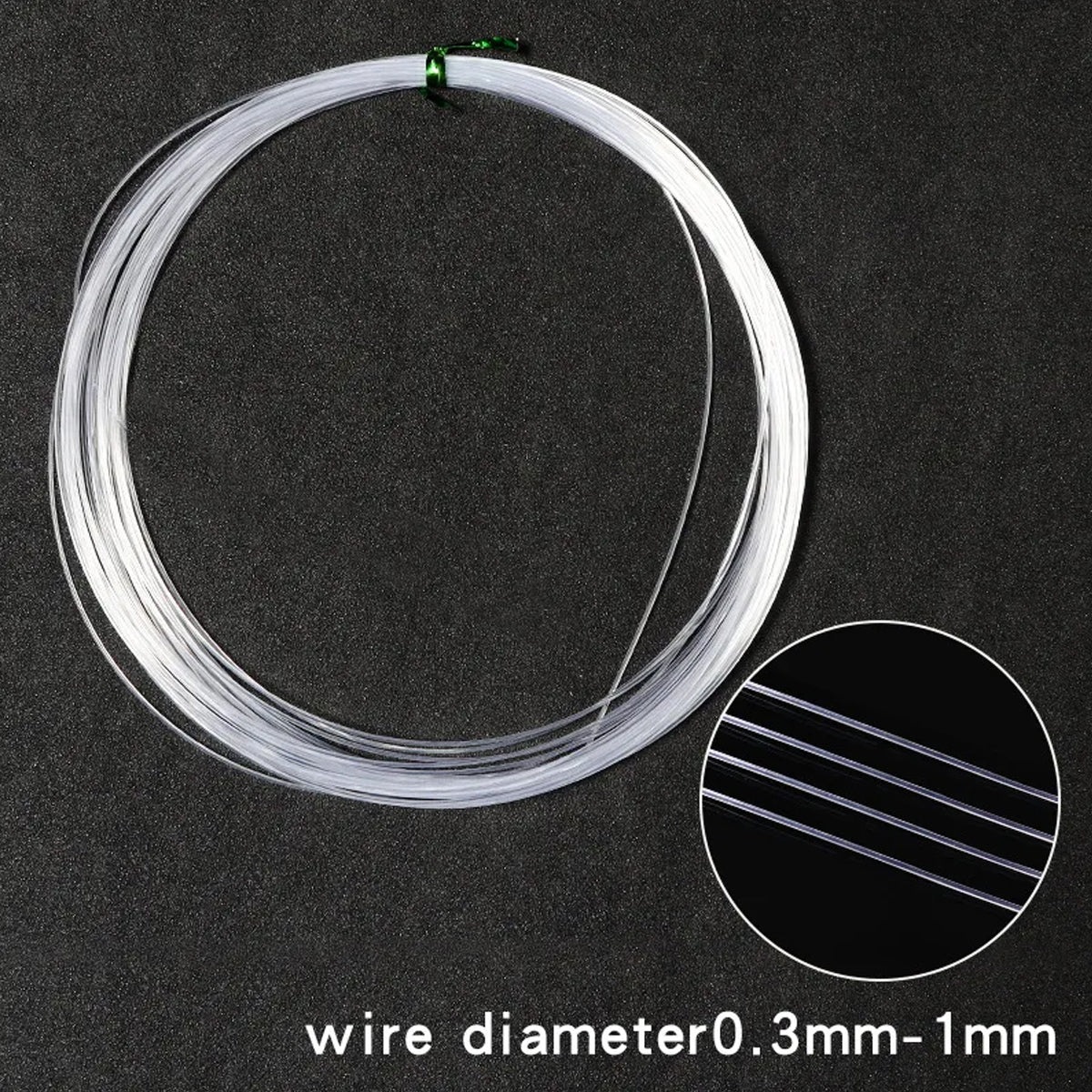 Clear Nylon Fish Wire – Strong Invisible Thread for Balloon Arrangements, Floral Decoration & DIY Crafts