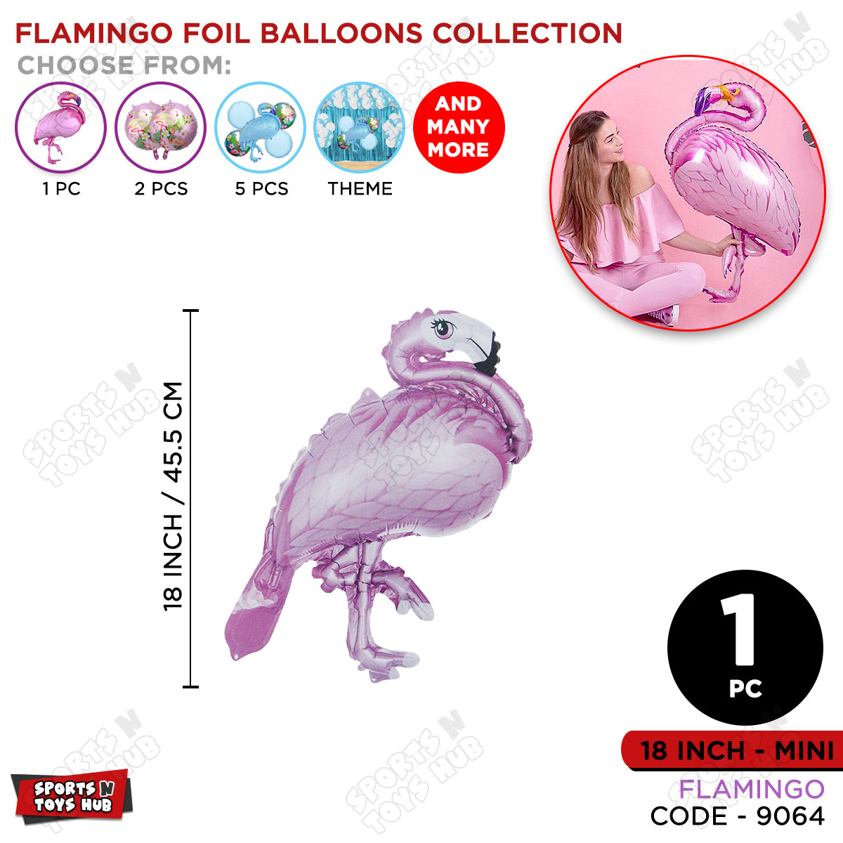 Flamingo Bird Foil Balloon