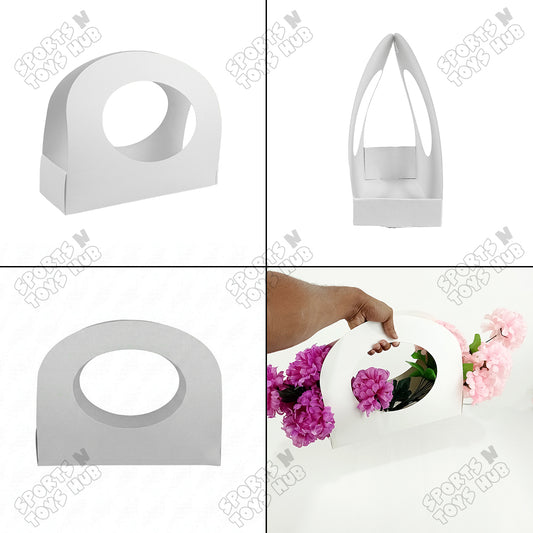 Floral Flower Cardboard Gift Bag - Pack Of 5