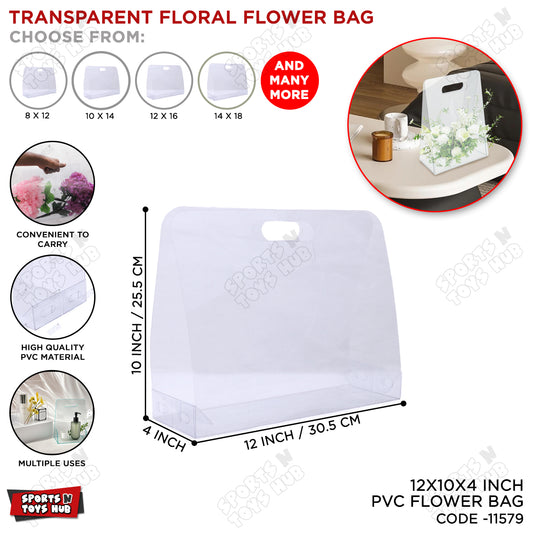 PVC Floral Flower Gift Bag - 1 PC