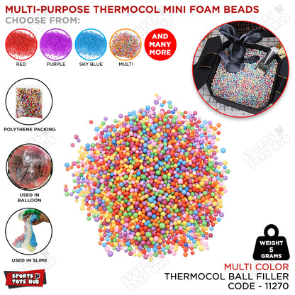 Multi-Purpose Thermocol Mini Foam Beads Collection
