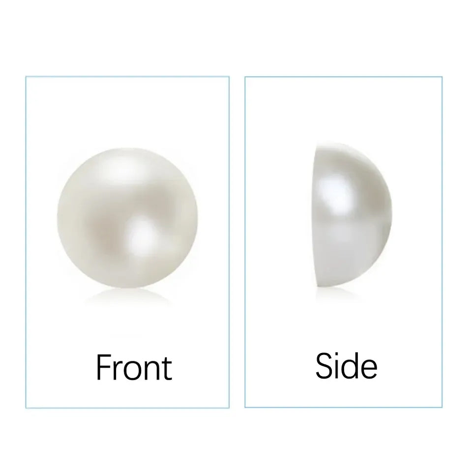 10mm Full Pearl Beads For Crafts – 190 PCS Faux Pearl Cabochons for DIY Crafts, Scrapbooking, Card Making, Wedding Decorations, Resin Art & Floral Embellishments