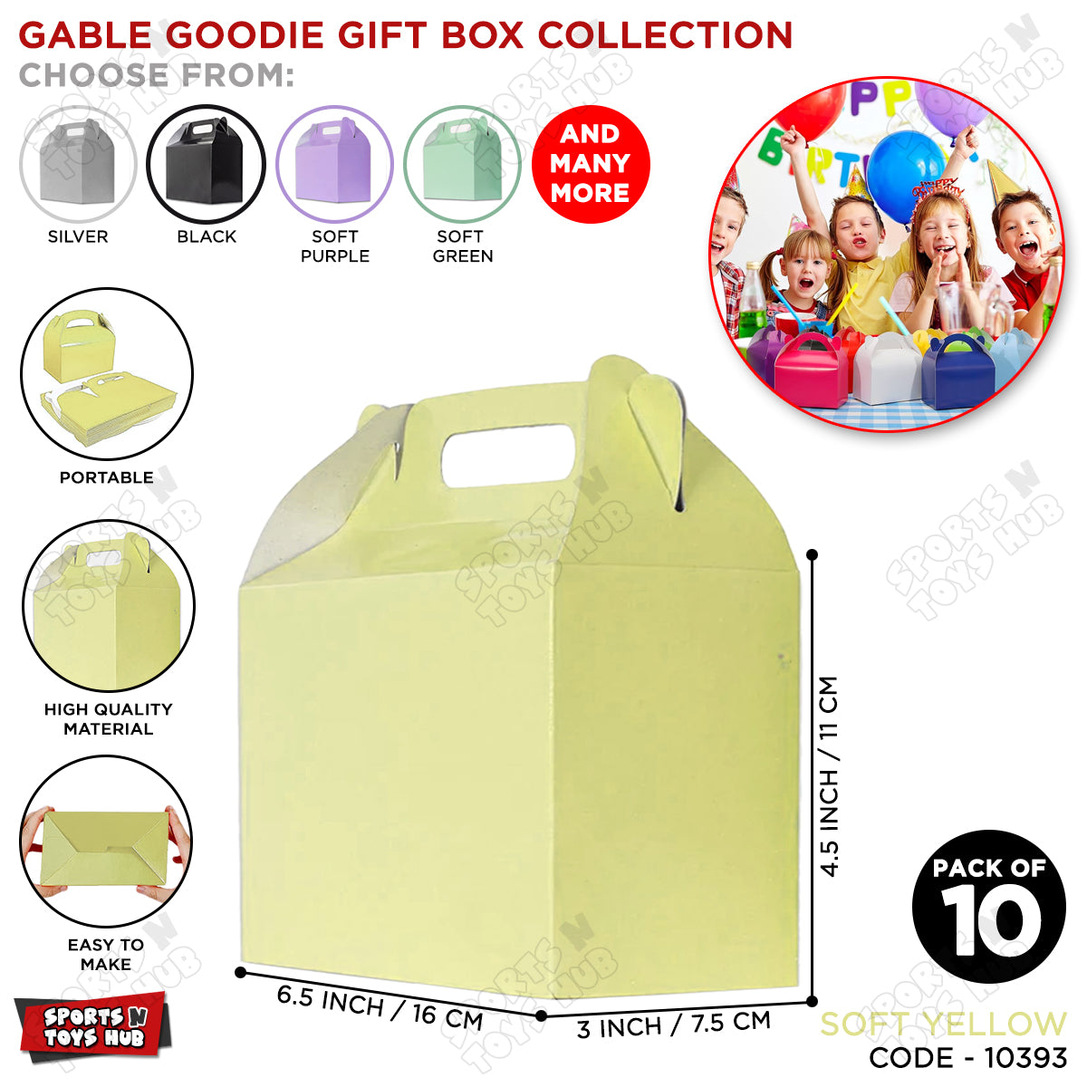 Gable Goodie Gift Box Collection -  10 Pcs