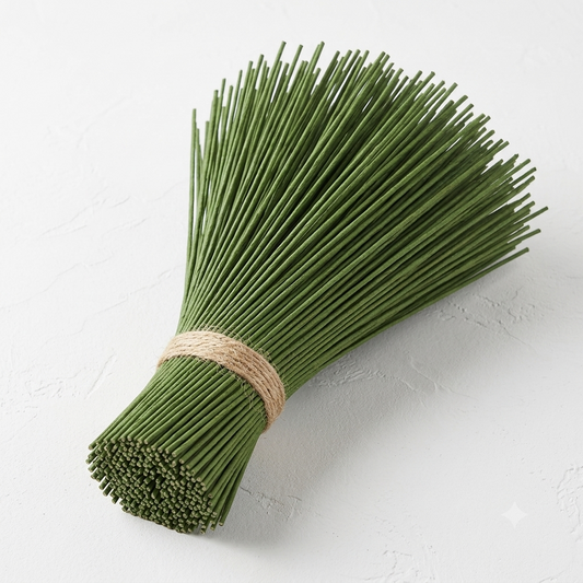 1mm Floral Stem Wire – Premium Green Florist Wire for Artificial Flowers, Bouquet Making, Wreath Making, Floral Arrangements & DIY Craft Supplies