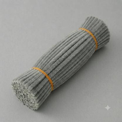 Fuzzy Pipe Cleaners Craft Stems 100 Pcs – 7-8mm Thick x 30cm Chenille Sticks for DIY Crafts, Kids Art Projects, School Activities, Handmade Flowers, Decorations & Creative Craft Supplies