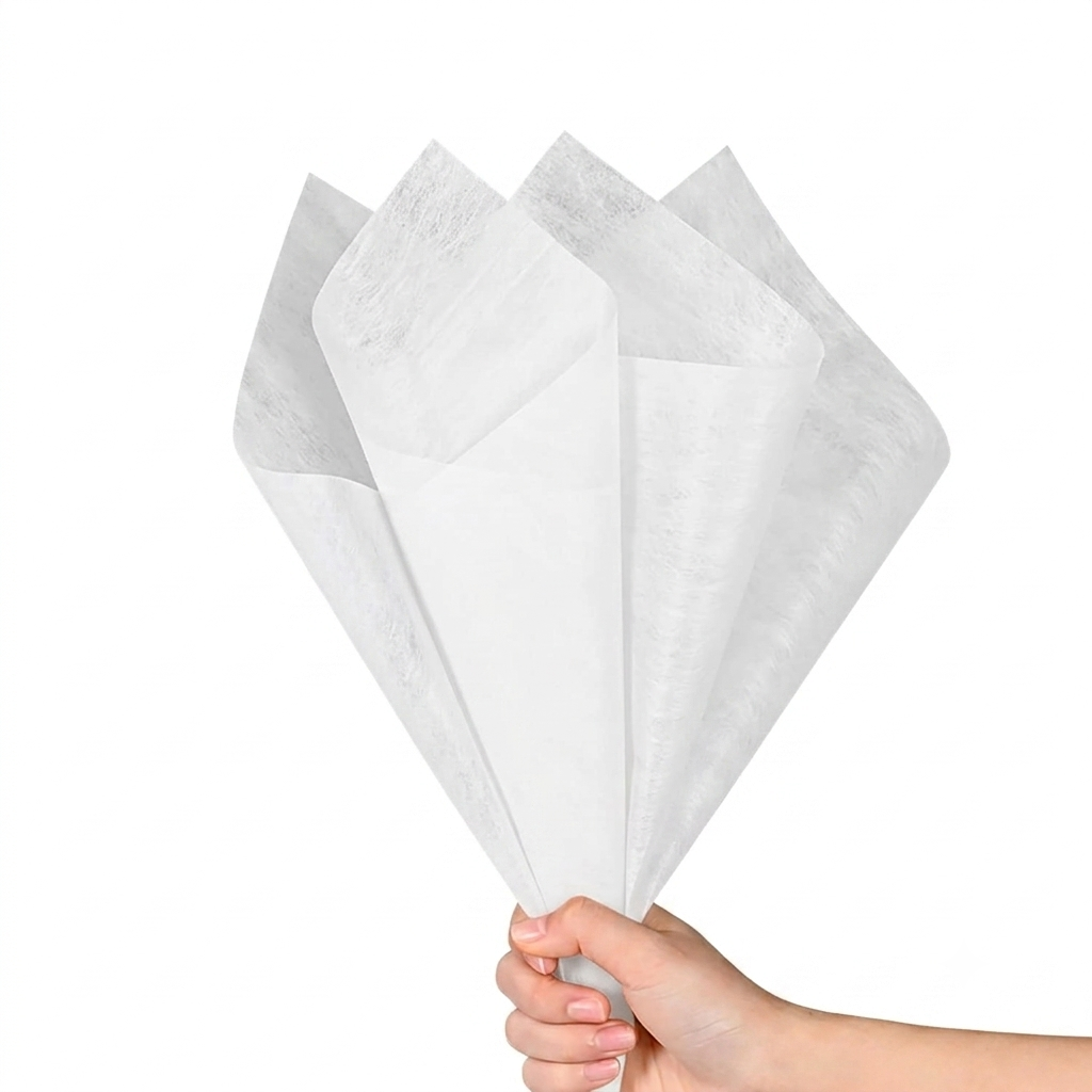 Translucent Milk Cotton Flower Wrapping Paper 36 Sheets (54 x 40cm) – Premium Florist Bouquet Packaging Paper for Fresh Flowers, Wedding Bouquets, Floral Arrangements & Gift Wrapping