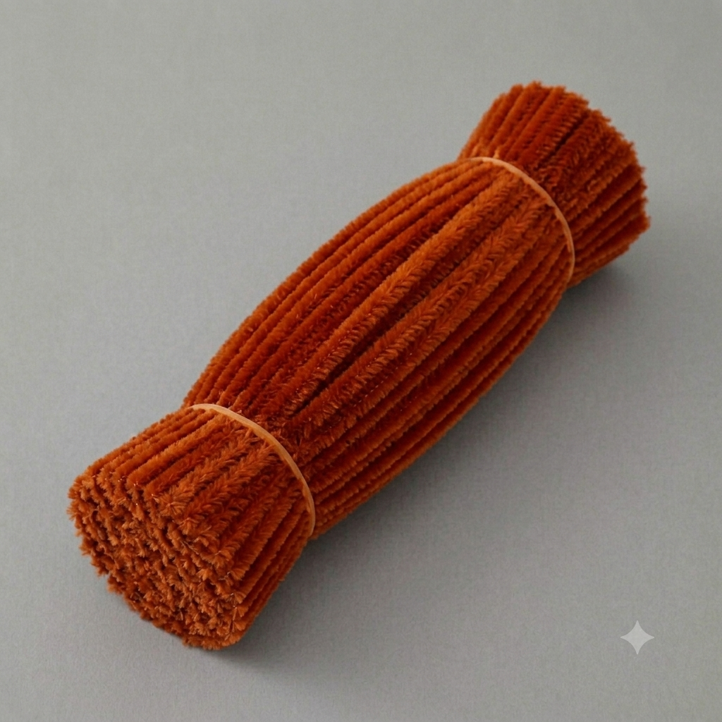 Fuzzy Pipe Cleaners Craft Stems 100 Pcs – 7-8mm Thick x 30cm Chenille Sticks for DIY Crafts, Kids Art Projects, School Activities, Handmade Flowers, Decorations & Creative Craft Supplies