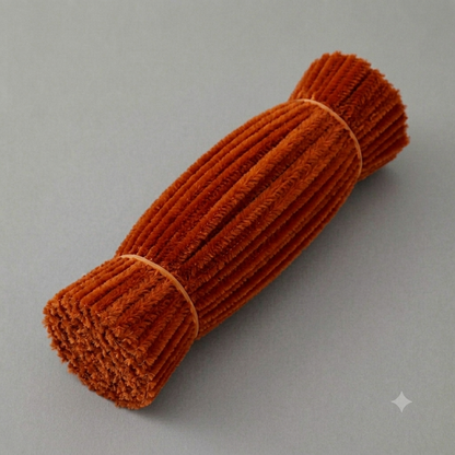 Fuzzy Pipe Cleaners Craft Stems 100 Pcs – 7-8mm Thick x 30cm Chenille Sticks for DIY Crafts, Kids Art Projects, School Activities, Handmade Flowers, Decorations & Creative Craft Supplies