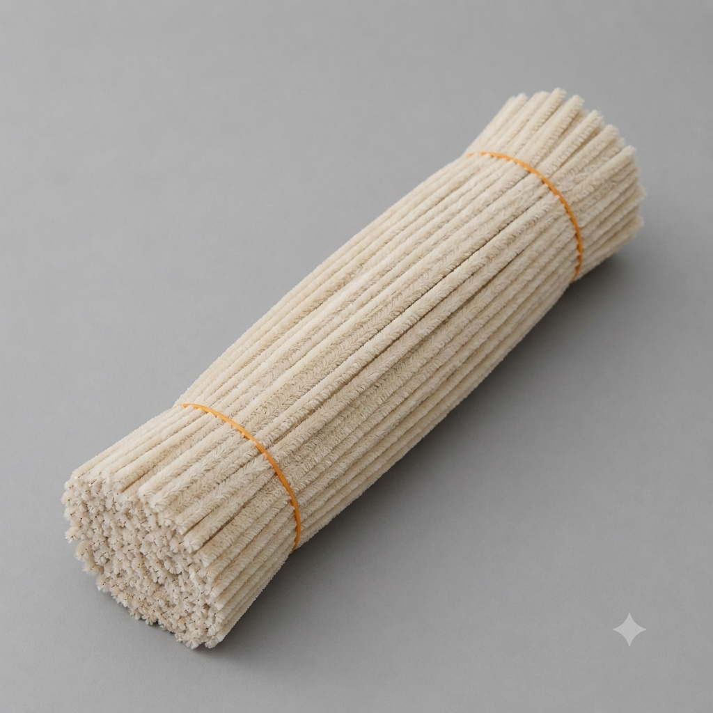 Fuzzy Pipe Cleaners Craft Stems 100 Pcs – 7-8mm Thick x 30cm Chenille Sticks for DIY Crafts, Kids Art Projects, School Activities, Handmade Flowers, Decorations & Creative Craft Supplies