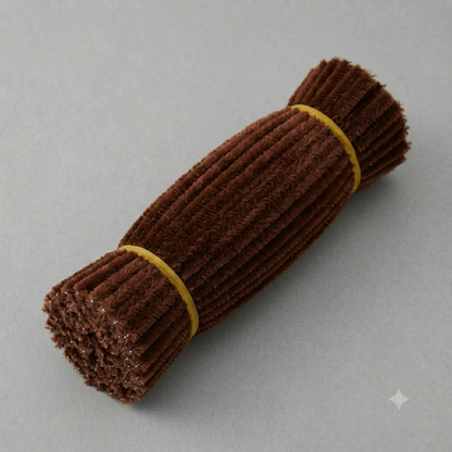 Fuzzy Pipe Cleaners Craft Stems 100 Pcs – 7-8mm Thick x 30cm Chenille Sticks for DIY Crafts, Kids Art Projects, School Activities, Handmade Flowers, Decorations & Creative Craft Supplies