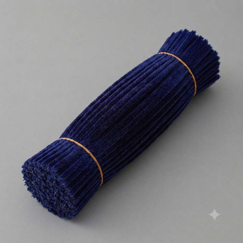 Shades of Blue Fuzzy Pipe Cleaners Craft Stems 100 Pcs – Premium 30cm x 7-8mm Chenille Sticks for DIY Crafts, Kids Art Projects, School Activities, Handmade Flowers, Decorations & Creative Craft Supplies