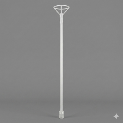 PVC Plastic Balloon Stick with Holders - Long, Thick sticks for Balloon Bouquet, Bobo Balloons or Handheld Purposes