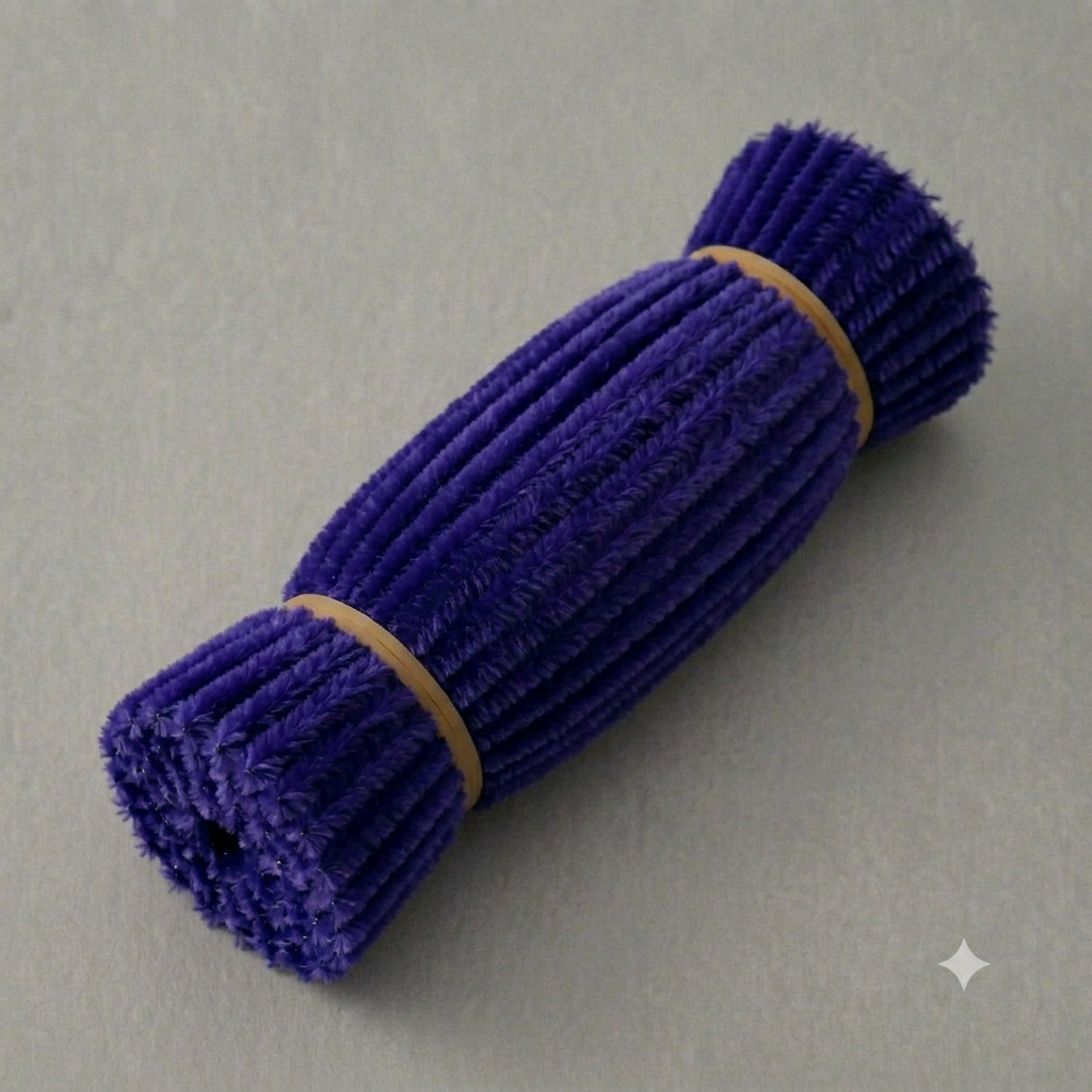 Fuzzy Pipe Cleaners Craft Stems 100 Pcs – 7-8mm Thick x 30cm Chenille Sticks for DIY Crafts, Kids Art Projects, School Activities, Handmade Flowers, Decorations & Creative Craft Supplies