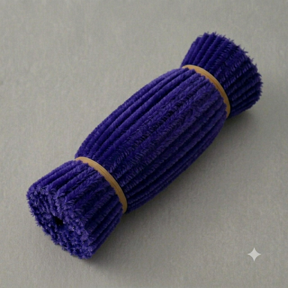 Fuzzy Pipe Cleaners Craft Stems 100 Pcs – 7-8mm Thick x 30cm Chenille Sticks for DIY Crafts, Kids Art Projects, School Activities, Handmade Flowers, Decorations & Creative Craft Supplies