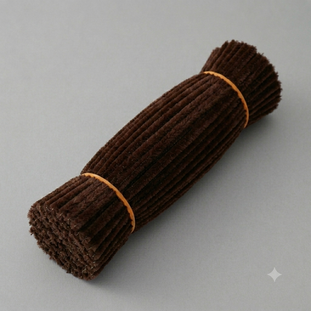 Fuzzy Pipe Cleaners Craft Stems 100 Pcs – 7-8mm Thick x 30cm Chenille Sticks for DIY Crafts, Kids Art Projects, School Activities, Handmade Flowers, Decorations & Creative Craft Supplies