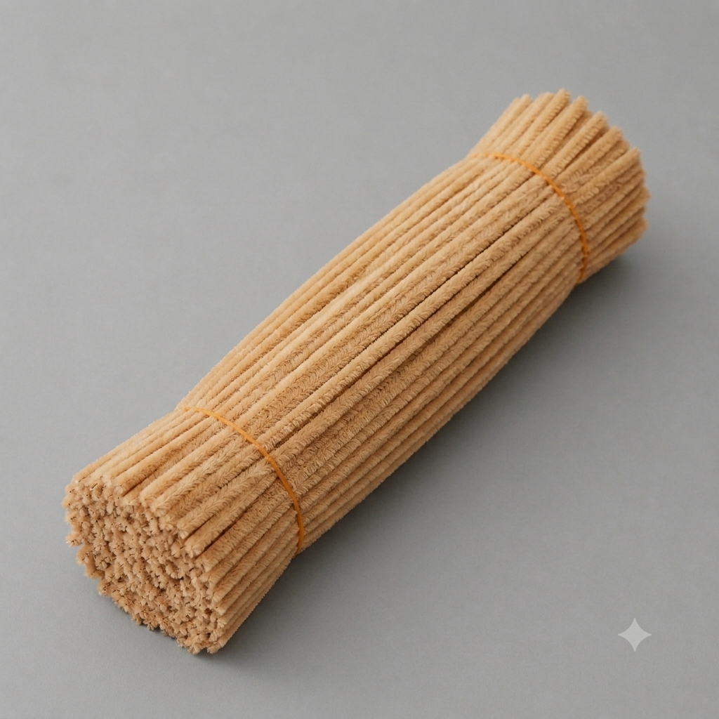 Fuzzy Pipe Cleaners Craft Stems 100 Pcs – 7-8mm Thick x 30cm Chenille Sticks for DIY Crafts, Kids Art Projects, School Activities, Handmade Flowers, Decorations & Creative Craft Supplies