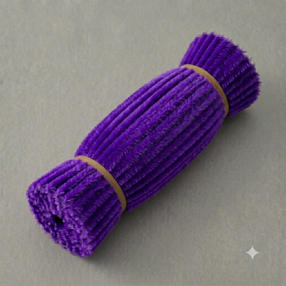 Fuzzy Pipe Cleaners Craft Stems 100 Pcs – 7-8mm Thick x 30cm Chenille Sticks for DIY Crafts, Kids Art Projects, School Activities, Handmade Flowers, Decorations & Creative Craft Supplies