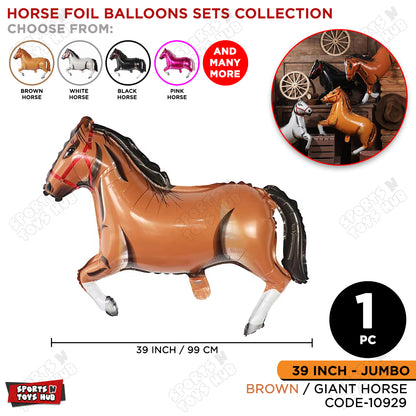 Giant Horse Brown Color Foil Balloon