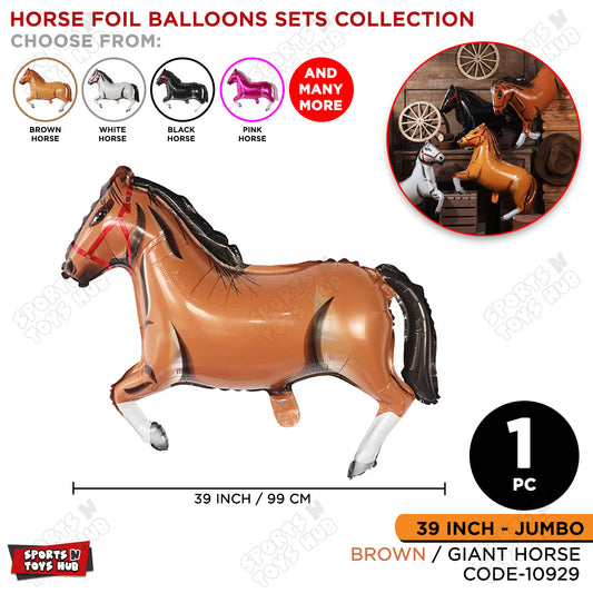 Giant Horse Brown Color Foil Balloon