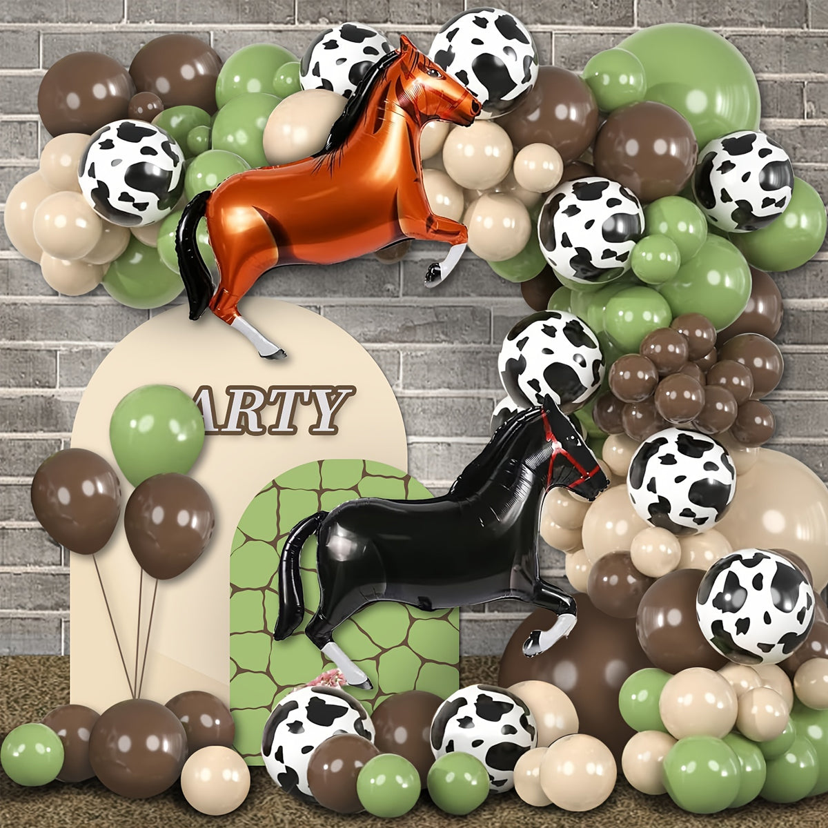 Giant Horse Black Color Foil Balloon