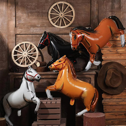 Giant Horse Black Color Foil Balloon