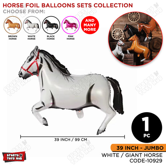 Giant Horse White Color Foil Balloon