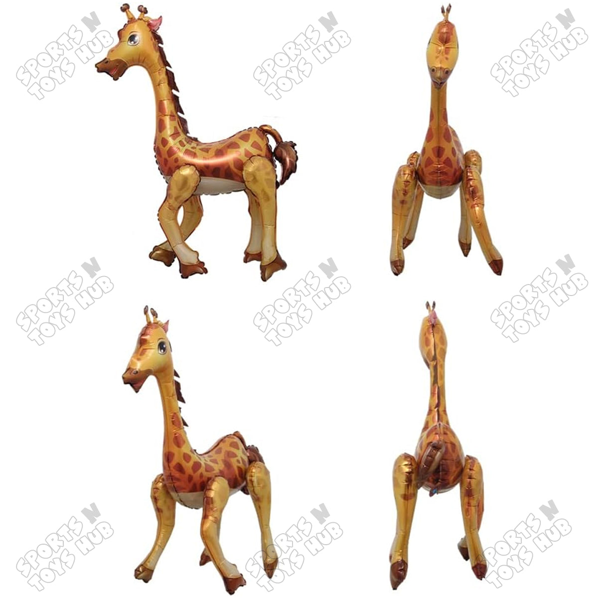 4D Giraffe Foil Balloon - 80x62 CM