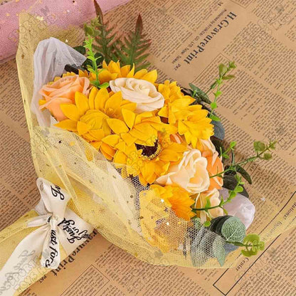 Glittery Mesh Net Wrapping Roll 5 Yards x 19 Inches Star & Moon Pattern See-Through Polyester Tulle for Flower Bouquets & Gift Wrapping