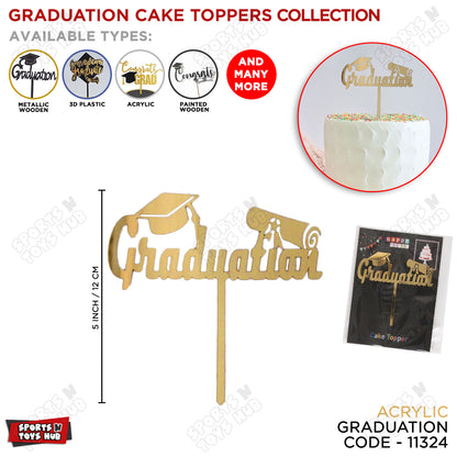 Graduation Acrylic Cake Topper