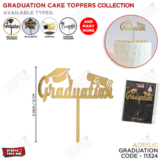 Graduation Acrylic Cake Topper