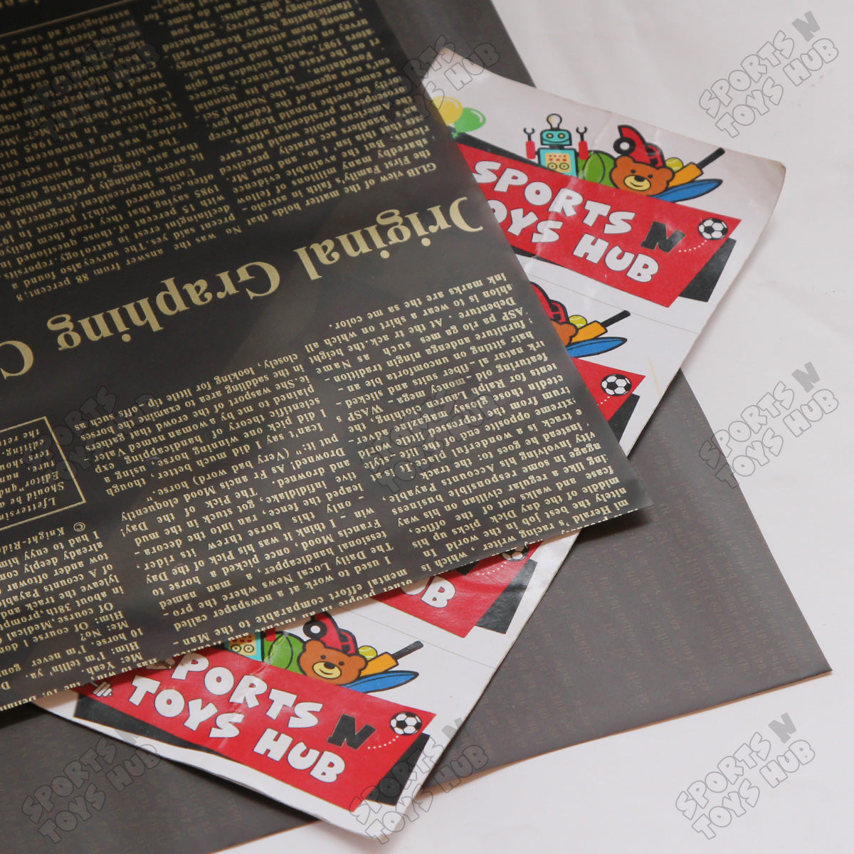 Gravure Newspaper Style Bouquet Wrapping Sheets – Floral Gift Wrap