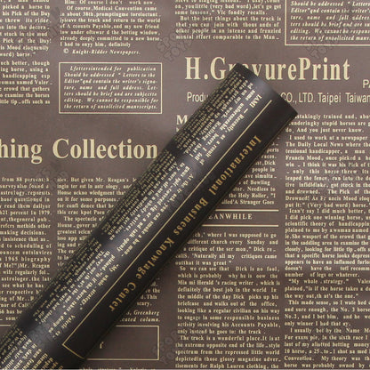 Gravure Newspaper Style Bouquet Wrapping Sheets – Floral Gift Wrap