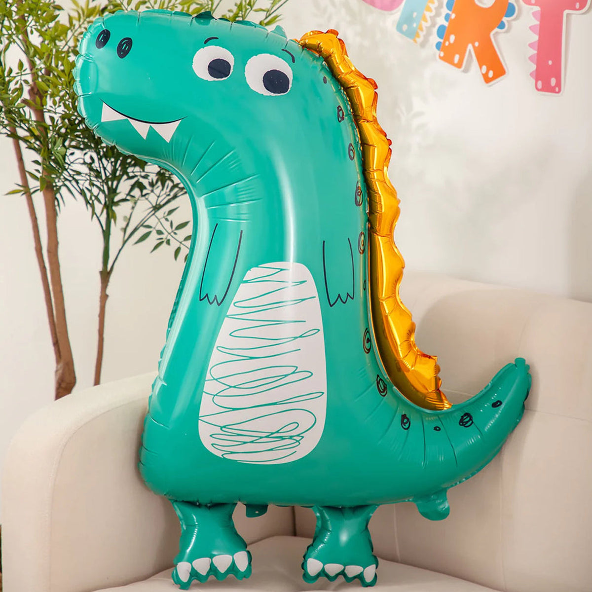 Dino Standing Foil Balloon - 1 PC