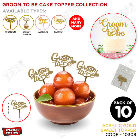 Groom To Be Sweet Topper