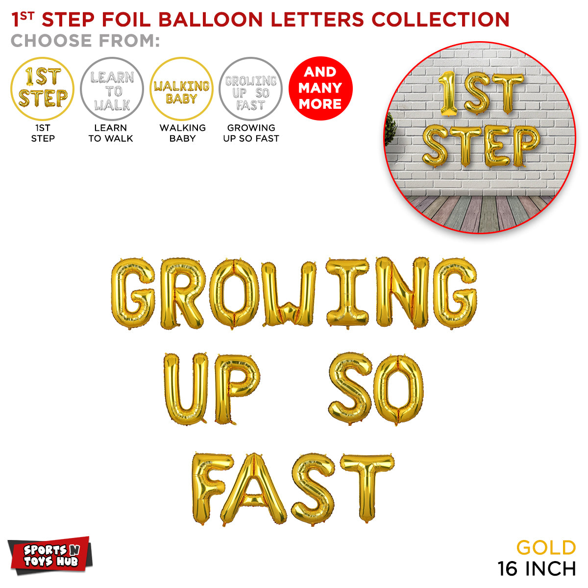 First Step Gold Foil Letter Collection