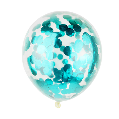 Confetti Transparent Balloons - Pack Of 10