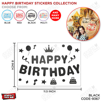 Happy Birthday Balloons Sticker Collection